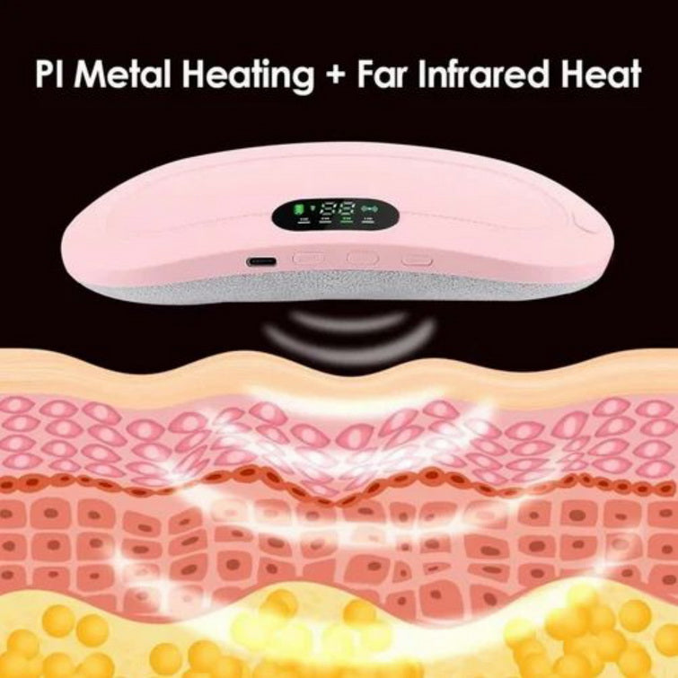 PORTABLE & CORDLESS ABDOMINAL HEAT MASSAGER (For stomach cramps (period pain) - 25 % off