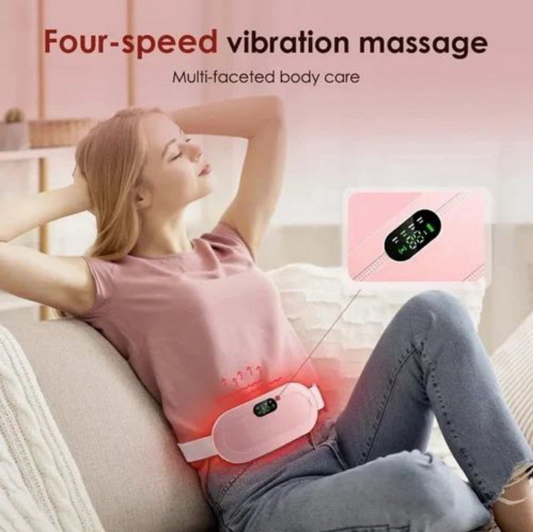 PORTABLE & CORDLESS ABDOMINAL HEAT MASSAGER (For stomach cramps (period pain) - 25 % off